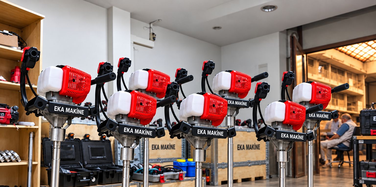 EKA TRUVA 5.5 HP Benzinli Karot ve El Sondaj Makinesi – 5 Metre Set - Eka Makine